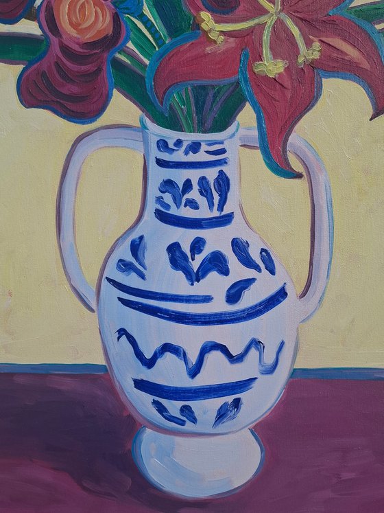 Lillies in a Chinese Vase II