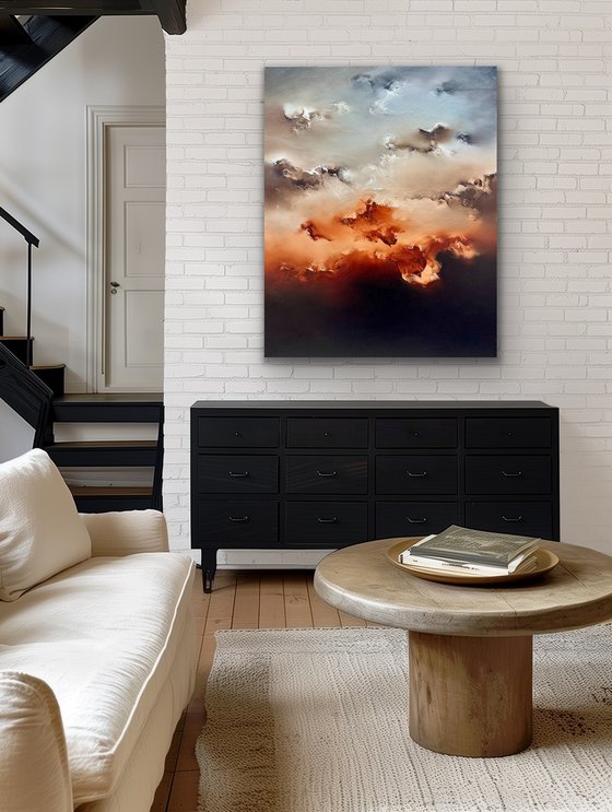 Mountains on her shoulders