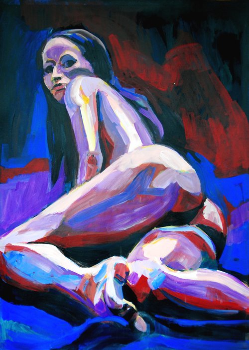 Nude #190 / 50 x 36 cm by Alexandra Djokic