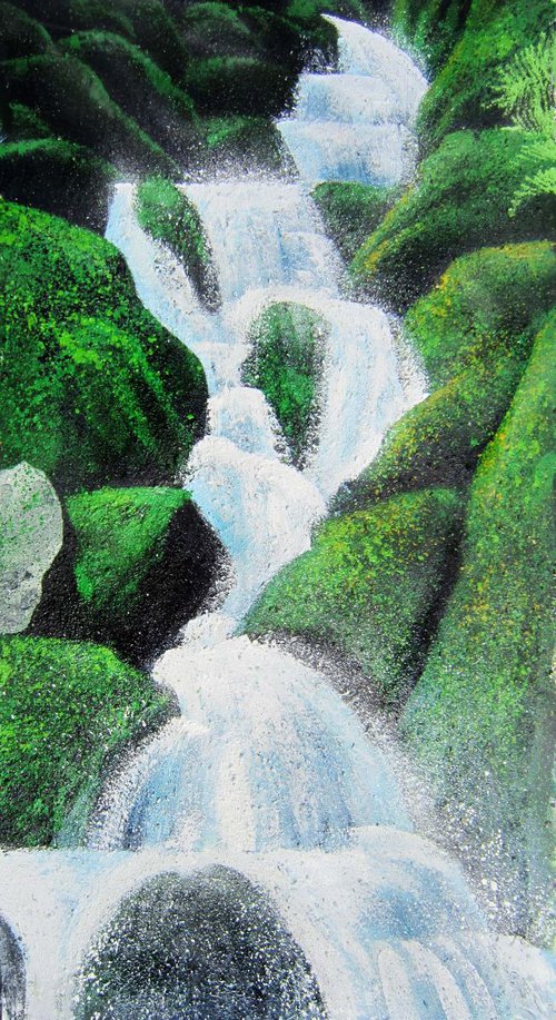 Waterfall Rocks by Andy  Davey