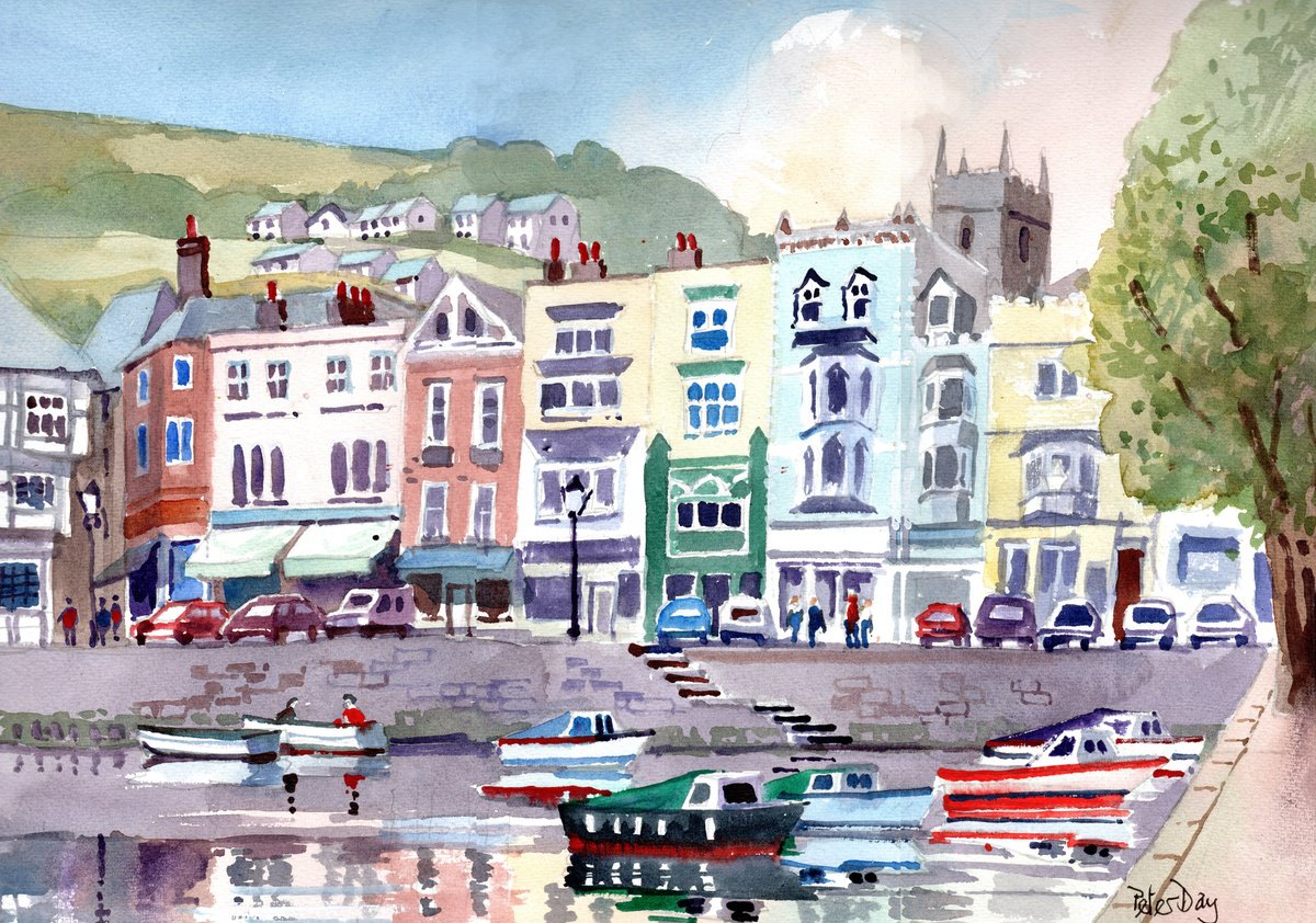 Dartmouth Harbour, Devon, Boats by Peter Day