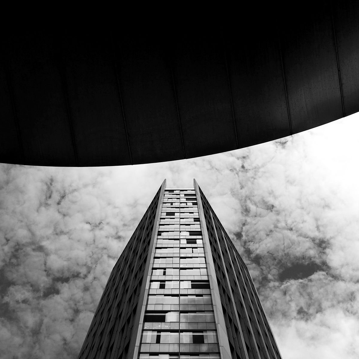 Peak - Architectural Photography Print, 21x21 Inches, Framed by Amadeus Long