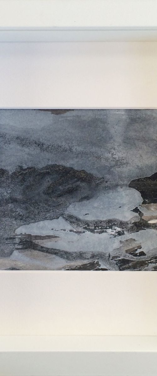 Silver Seas I Silberne Wasser I Abstract Seascape by Gesa Reuter