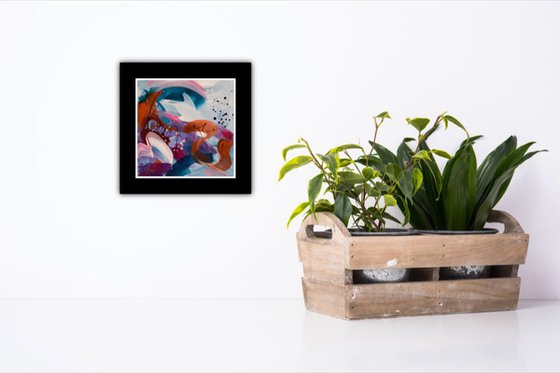 Sous l’océan 2 - Original small abstract painting - Ready to hang