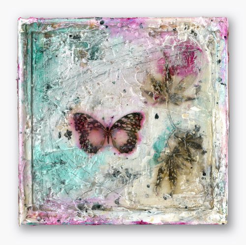 Butterfly Kisses 7 - Mixed media abstract art by Kathy Morton Stanion by Kathy Morton Stanion