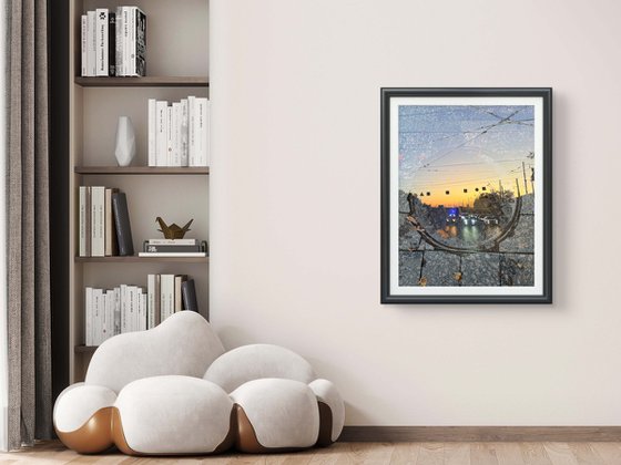 Night Cityscape Photocollage