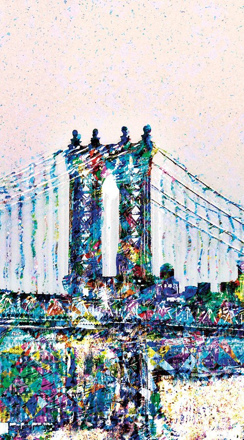 Bosquejos neoyorkinos, Manhattan bridge by Javier Diaz