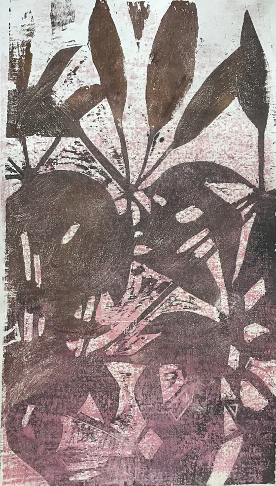 Foliage woodcut