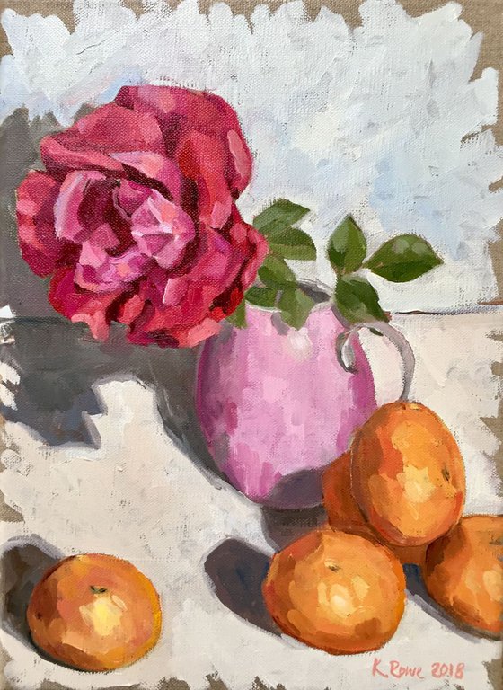 November Rose with Tangerines
