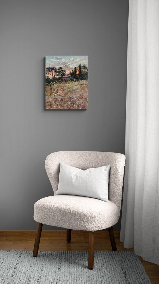 Italian Countryside at Sunset