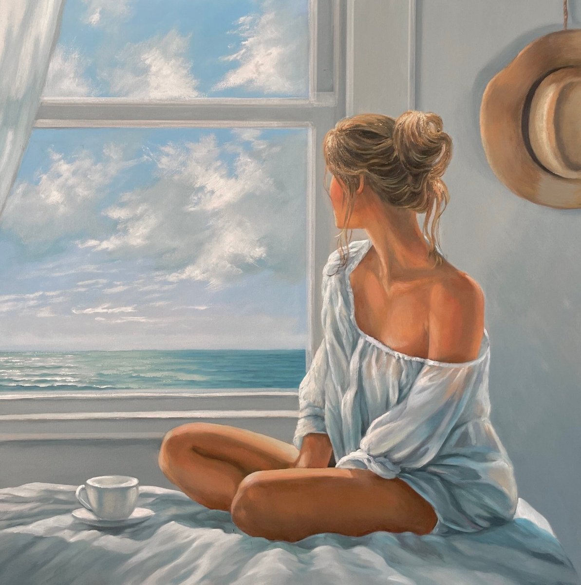 A Window Into Serenity By Anna Reznikova, 31 X 31, Artwork For Sale On Artfinder
