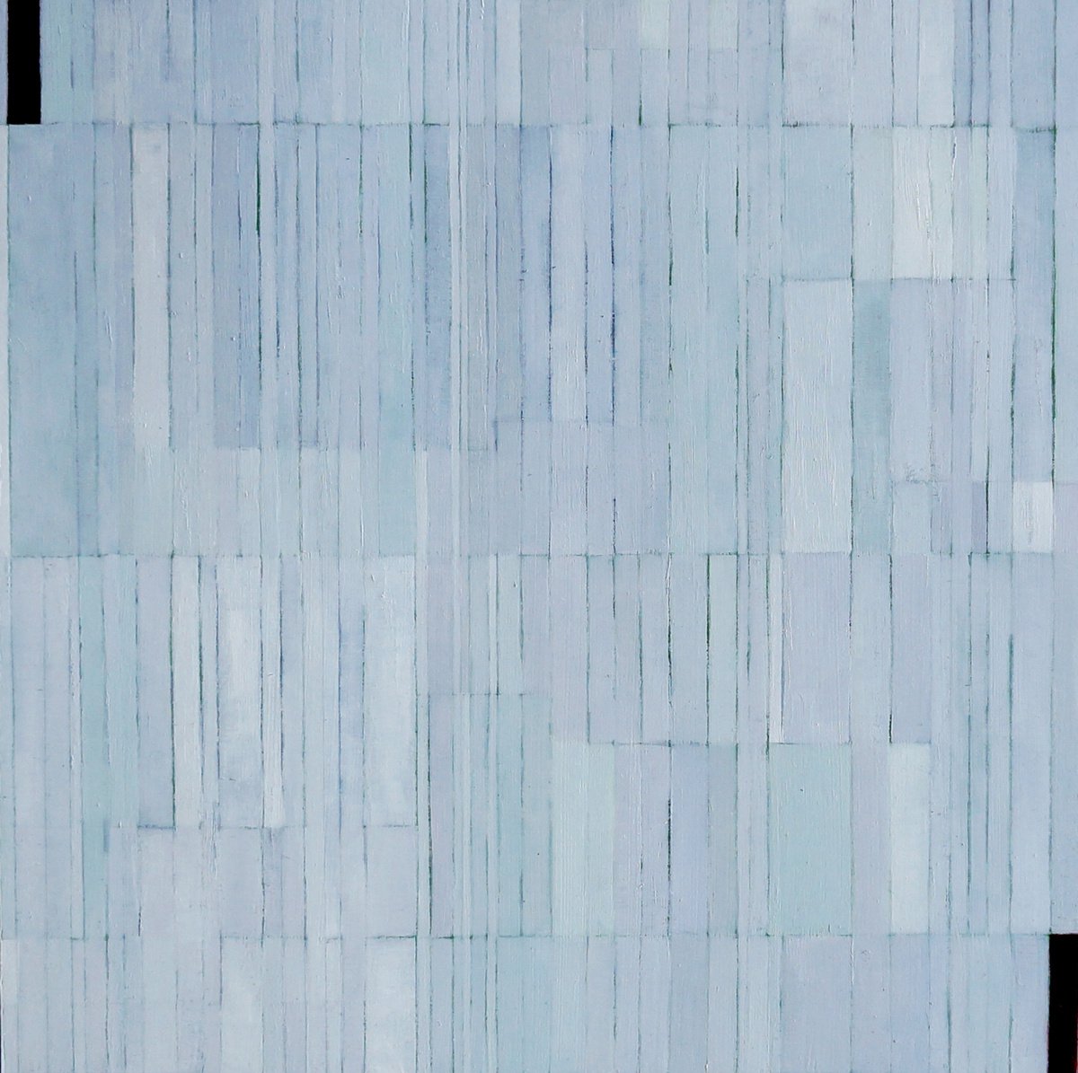 Geometric Abstract Oil Painting By Anna Jannack, 12 X 12, Biblioteca Xii, Original Artwork