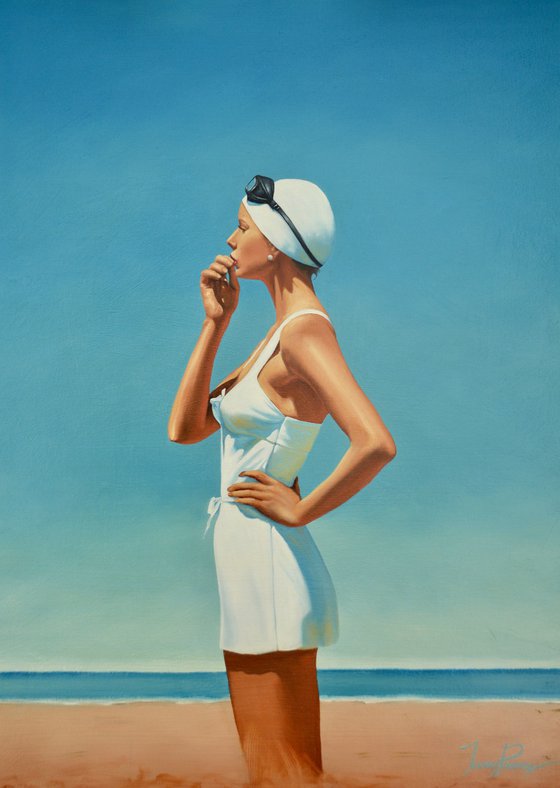 Pondering - in white