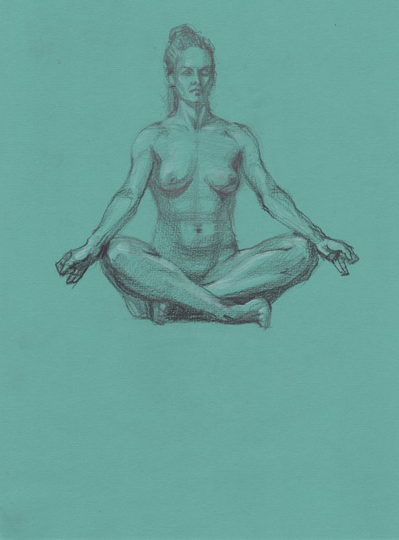 Nude yoga body