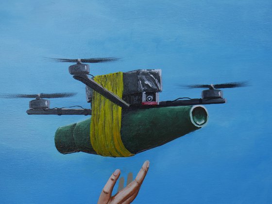 "Not children's toys" Oil on canvas 80x100
