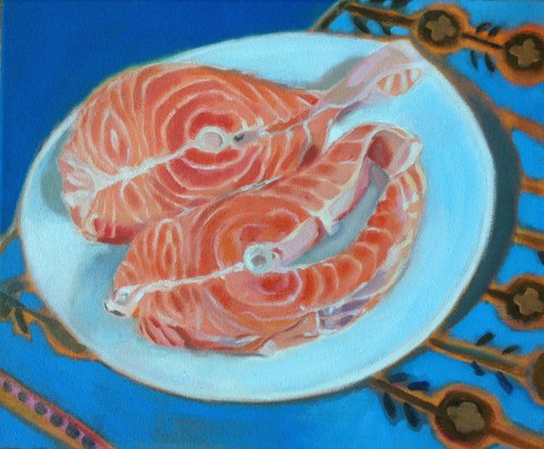 Salmon for Lunch by Anyck Alvarez Kerloch