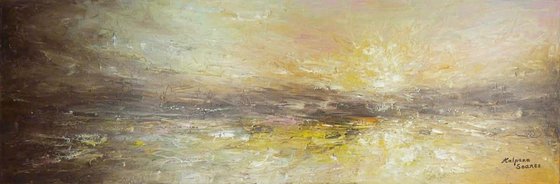 Spring Shore  (Large, Panoramic, 120x40cm)