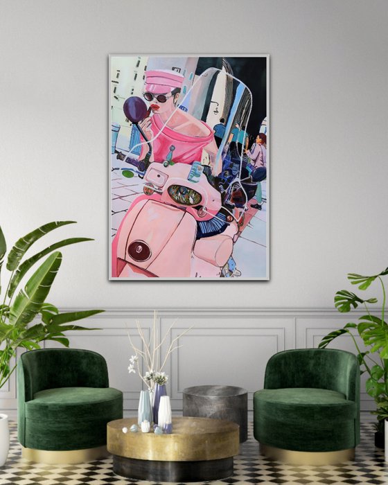 Pink life / 100 x 70 cm