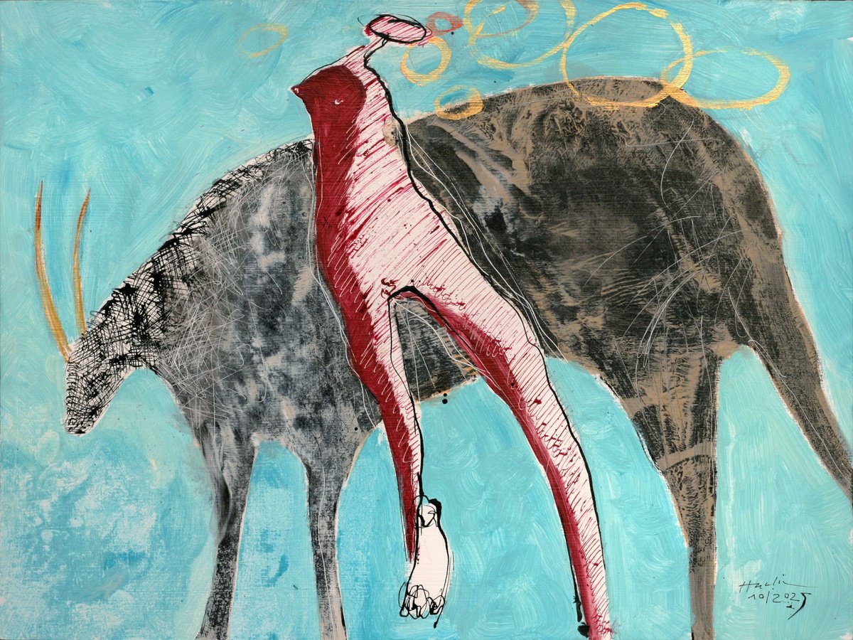 Acrylic Painting , On The Road By Jiri Havlik, 24 X 18, Artwork For Sale On Artfinder