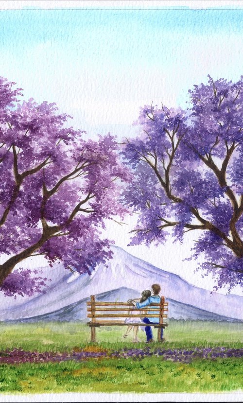 Under the blooming Jacarandas by Shweta Mahajan