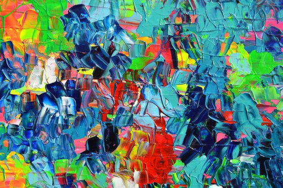Palette 6 - Large Colorful Abstract Painting