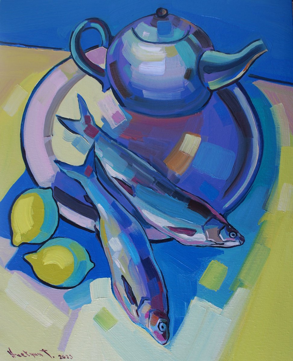 Still life with fish by Tigran Avetyan