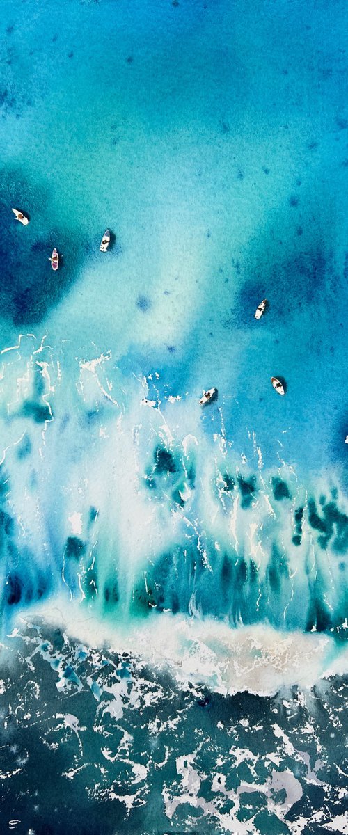 Sea from above by Eugenia Gorbacheva