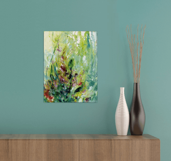 Floral Lullaby 40 - Flower Oil Painting by Kathy Morton Stanion