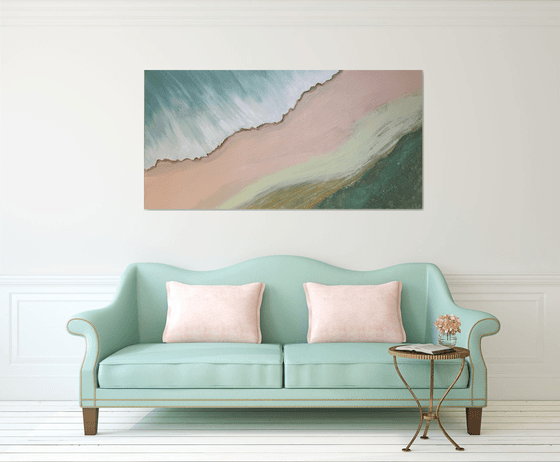 Serene shoreline 2 1 90x180