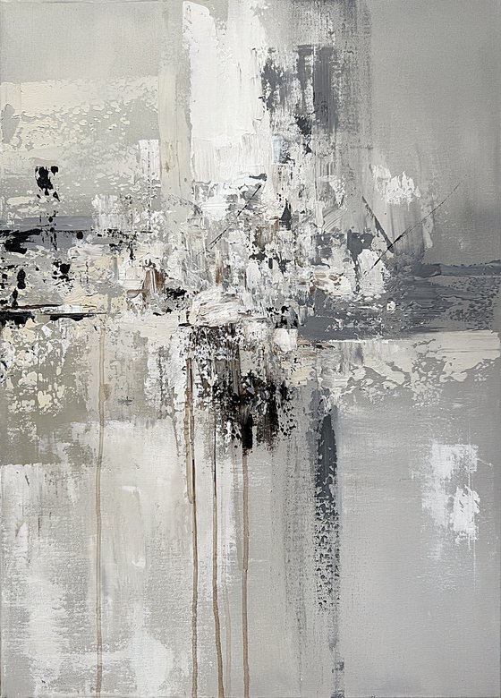 Light Grey, Beige and White