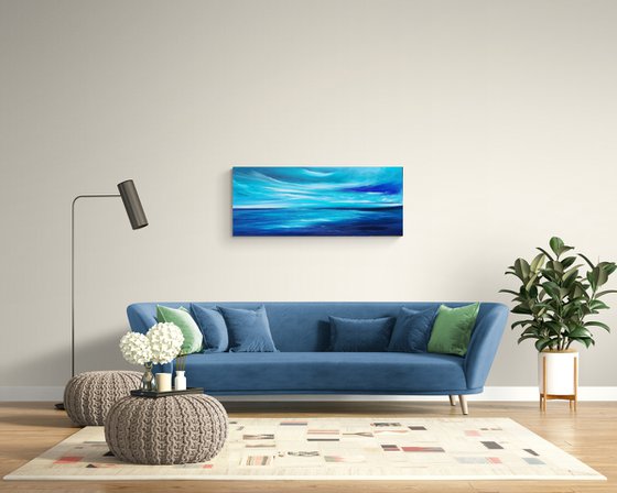 For the Love of Blue I - seascape, emotional, panoramic