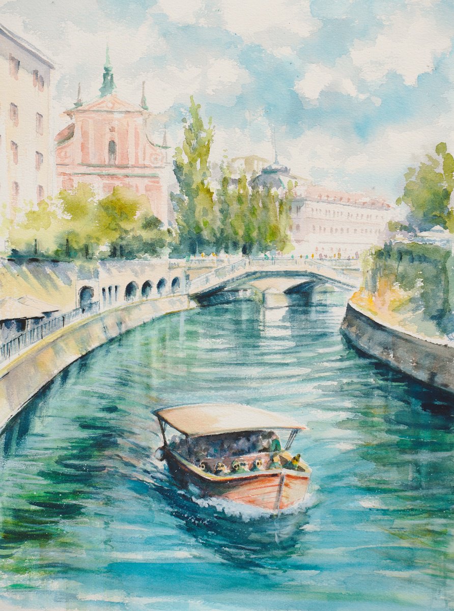 Ljubljanica River by Eve Mazur