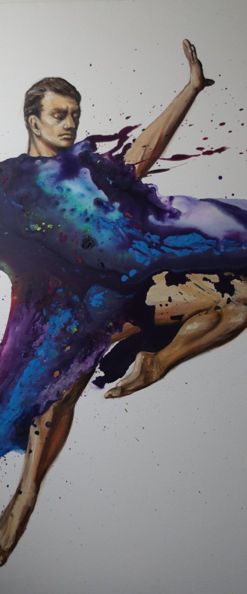 "JUMP" - FLIGHT, HOVERING, ABSTRACTION, SPOT by Anzhelika Klimina