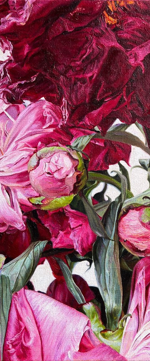 “Pink Peonies” by Olha Dashkevych