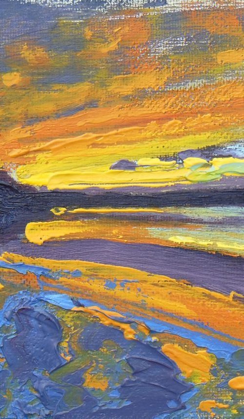 Orange Sunset at Arnside II by Ben McLeod