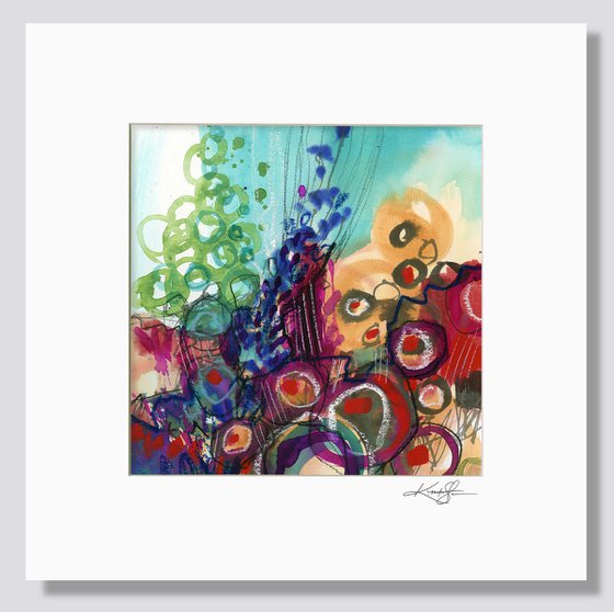 I Dance With Color In The Magical Garden 9 - Abstract Painting by Kathy Morton Stanion