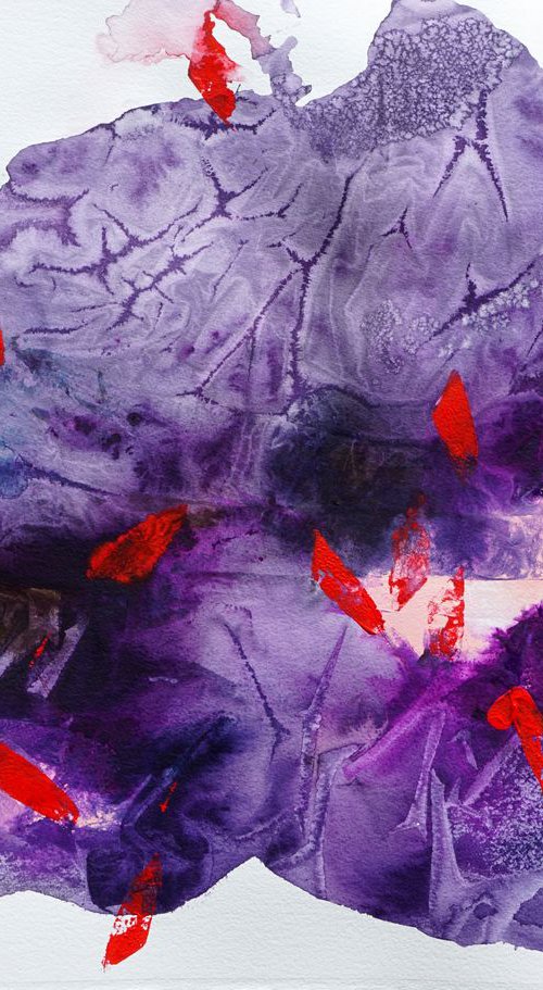 (Red) Taped Night ~57x76cm/22.5x30in by jelena b