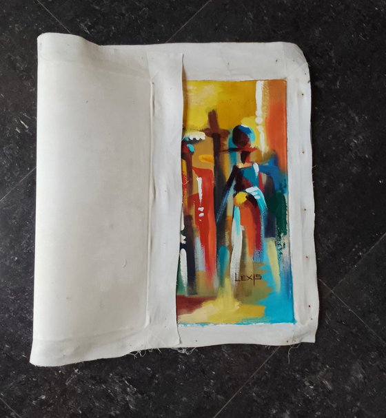 Colorful Market, African Market Art