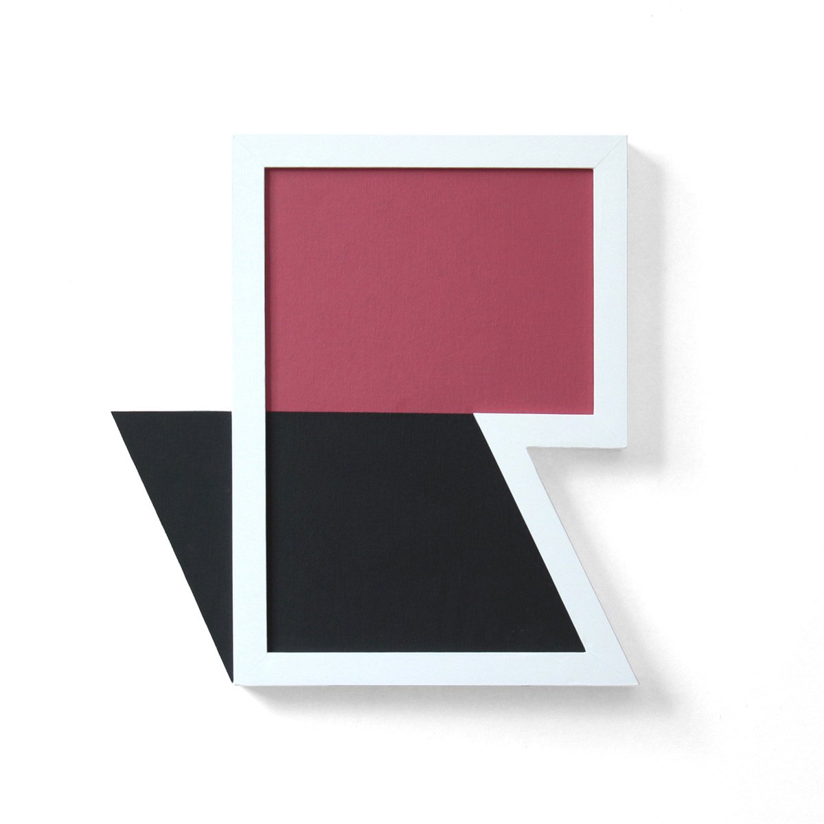 Geometric Abstract Acrylic Painting By Martin Singer, 14 X 15", Rrn-22, Original Artwork