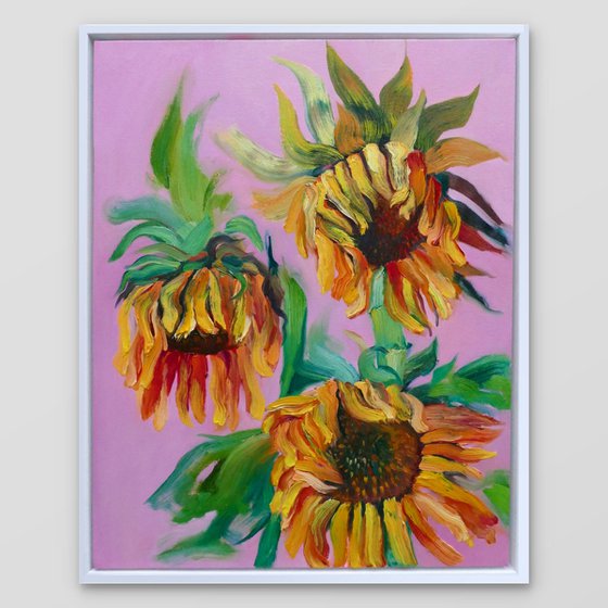 Wilting Sunflowers IV