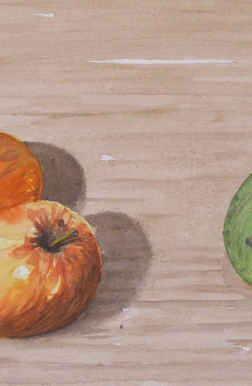 " Three apples " by Ivan  Grozdanovski