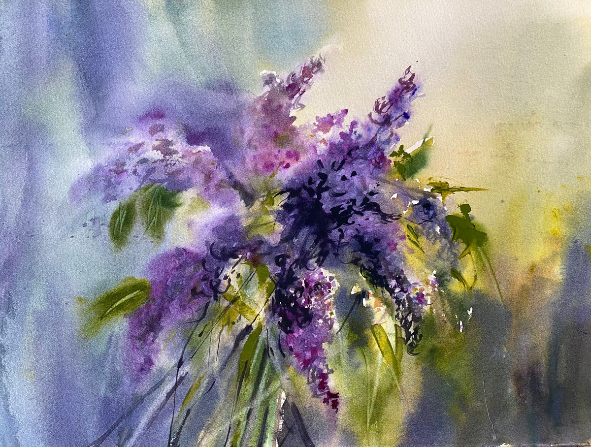 Lilac bouquet by Anna Boginskaia