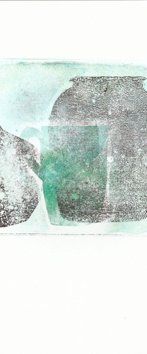 Monoprint - Still life no. 20 by Hilde Hoekstra