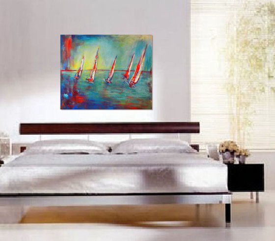 Sailboats 36x30