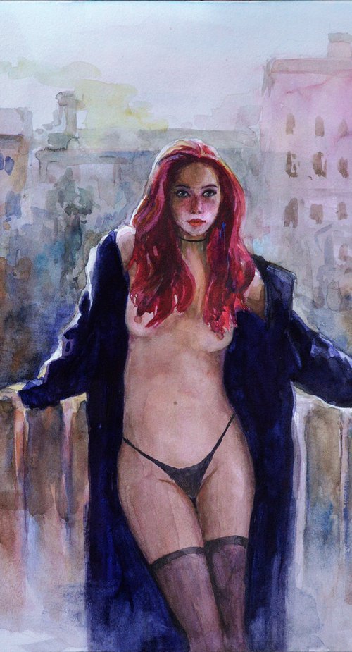 Nude, autumnal by Vachagan Manukyan