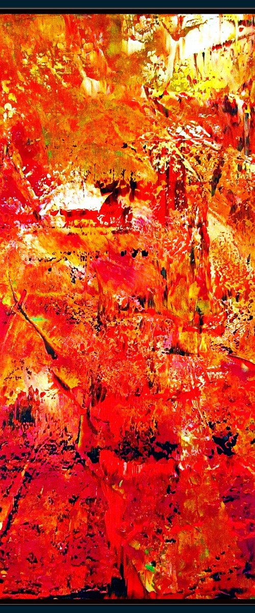 TERRA ROSSA, framed, Richter inspired by Tomaž Gorjanc - Tomo