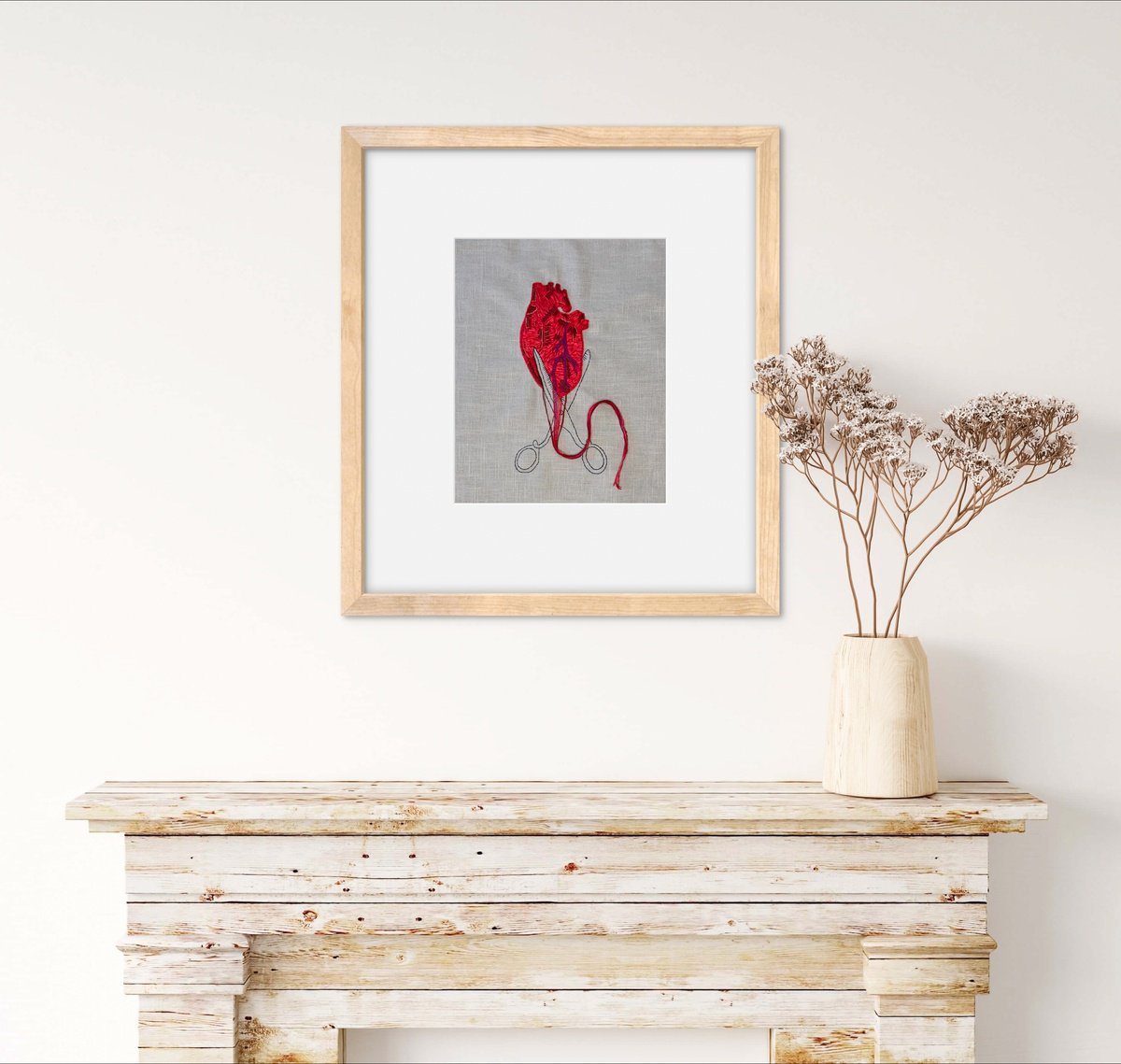 Expressive Abstract Relief By Mafe Bastos, 16 X 20", "Cut", Original Artwork