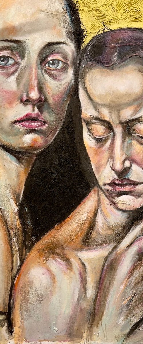 Between Two Silences 120x100 by eduardo moreno junco