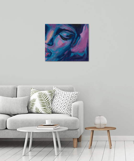 African Woman Original Art — Serene