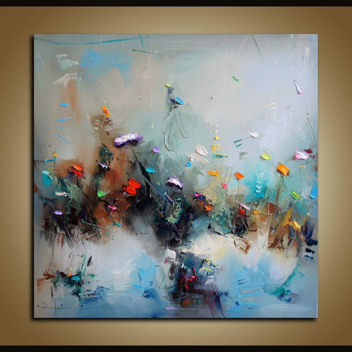 Cloudy Fields By Stanislav Lazarov, 31 X 31, Artwork For Sale On Artfinder